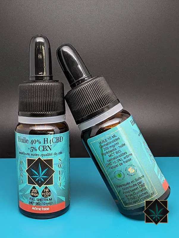 Huile sublinguale h4cbd fraise